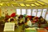 The solarium on the ferry