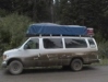 Our van at the lake stop